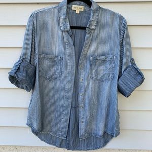 Cloth & Stone Chambray Button-down Sz Medium